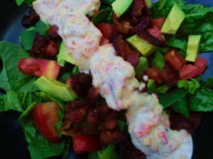 blt & avocado and red pepper ranch dressing 008