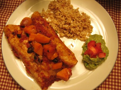 Black Bean & Sweet Potato Enchiladas