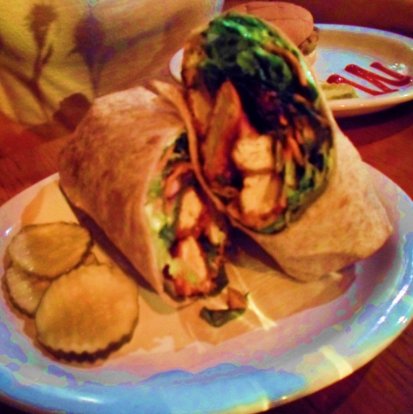 Cafe Vita's Buffalo Tofu Wrap