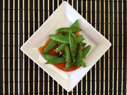 Two ingredient, five minute side or snack. Sweet, spicy, delicious.