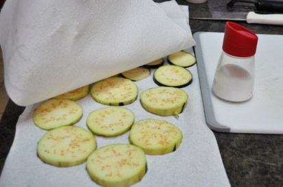 Salt the eggplant and let rest between paper towels or in a colander to remove excess moisture before frying. Makes it crispier!