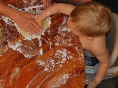 Mimi and Jackson making sweet memories.