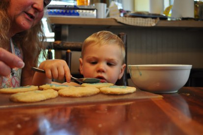 Keeping family traditions alive, with these egg-free and optionally dairy-free sugar cookies.